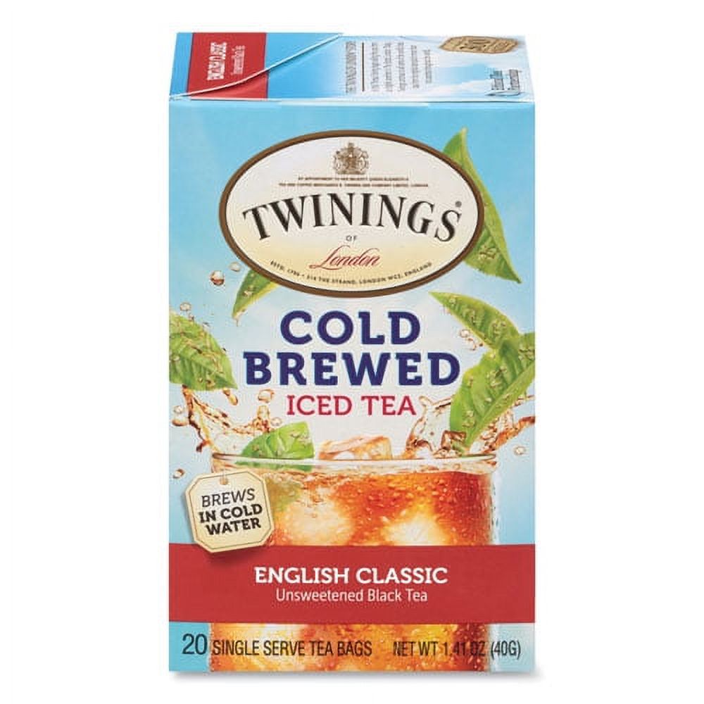 Cold Brew Iced Tea Bags, English Classic, 0.07 Oz Tea Bag, 20/box | Bundle of 5 Boxes