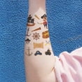 thumbnail image 3 of 16 Sheets Waterproof Face Sticker Funny Cartoon Pirate Treasure Bag Stickers Activity Sticker Body Art Make Up Tools, 3 of 8