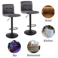 Duhome Elegant Lifestyle Bar Stools Set of 2 with Back, Faux Leather Kitchen Counter Stool