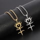 thumbnail image 3 of Stainless steel Ghostemane Necklace Pendent Punk Ghost Symbol Strange Mysterious Sign For Man Women Jewelry Gifts For Friend, 3 of 5
