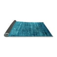 thumbnail image 2 of Ahgly Company Indoor Square Oriental Light Blue Industrial Area Rugs, 4' Square, 2 of 4
