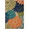 thumbnail image 2 of Nourison Tropical Oasis Indoor/Outdoor Modern Floral Multicolor 2'8" x 4' Area Rug, (3' x 4'), 2 of 7