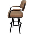 thumbnail image 3 of Swivel Metal Extra Tall Stool 34" Seat - M-110 WB - Pecan Brown Vinyl - Black, 3 of 4