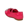 thumbnail image 3 of Jelly Beans Avali New Toddler Rhinestone Ribbon Bow Elastic Ballerina Flat, 3 of 5