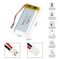 thumbnail image 3 of YDL 3.7V 500mAh Battery 452248 Lithium Polymer Ion Rechargeable Li-ion Li-Po Battery with 2P PH 2.0mm Pitch Connector, 3 of 5