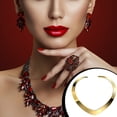 thumbnail image 2 of Qarigey Gargantilla de aleación de moda de alto pulido para mujer, Torques ajustables, forma de personalidad, cadena para el cuello, joyería llamativa Ropa, zapatos y accesorios Miscelánea Qarigey AP013868-01, 2 of 6