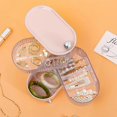 thumbnail image 3 of Fabrok Returable Plastic Jewelery Organizer, Earrings Rings Necklace Storage Bag with 3 floors, 3 of 5