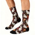 thumbnail image 6 of ASDFVBKG Happy Easter Print Cool Socks Men's Women's Crew Socks Funny Crazy Novelty Stockings F, 6 of 6