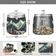 thumbnail image 2 of Yayeee Ashtray with Lid for Cigarette Smokeless Stainless Steel Home Ash Holder, Evening Mountain Road, 2 of 7
