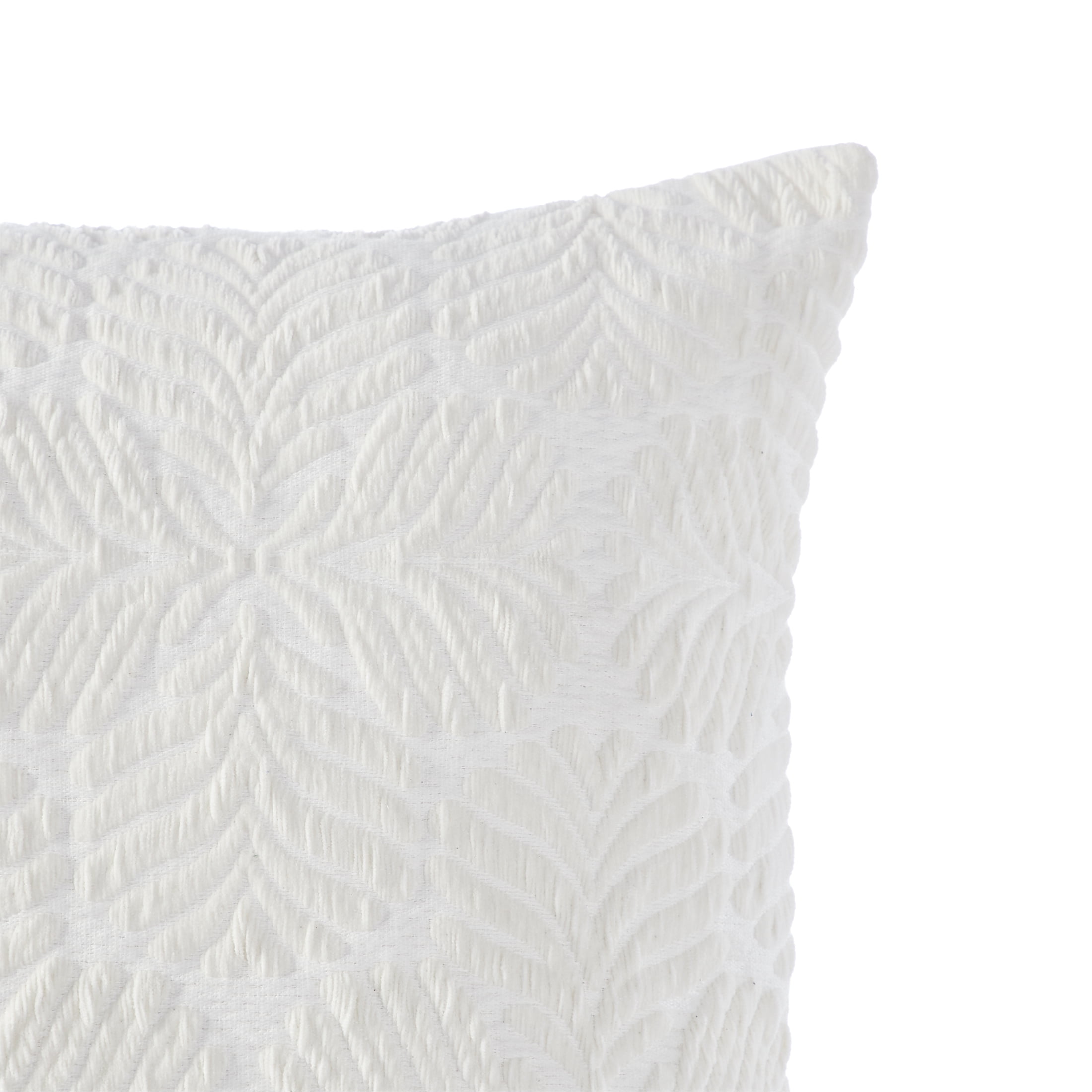 Better Homes & Gardens 20" x 20" Baker Fan Ivory Cotton Decorative Pillow