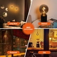 thumbnail image 5 of OMED G125 Smoke Grey Large Oversized Dimmable LED Edison Bulbs 2 Pack, E26 2200K Warm White Extra Big Round Vintage Light Bulbs, 4 watt 150LM Decorative Globe Bulbs for Bedroom Living Room or Bar, 5 of 8