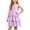 #A02-Light Purple, variant on Girls Beach Dress Casual Tie Shoulder Adjustable Spaghetti Strap Midi Dresses Ruched Smocked Back Tiered Cami Dress Girls Cute A-Line Flowy Summer Girls Boho Dress
