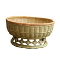 thumbnail image 1 of Cesta de bambú para servir alimentos, contenedor de almacenamiento tejido de bambú tradicional hecho a mano, uso doméstico para encimera, armario y, 1 of 9