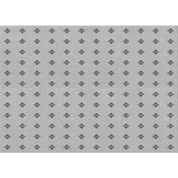 Ahgly Company Indoor Rectangle Patterned Platinum Silver Gray Area Rugs, 6' x 9'