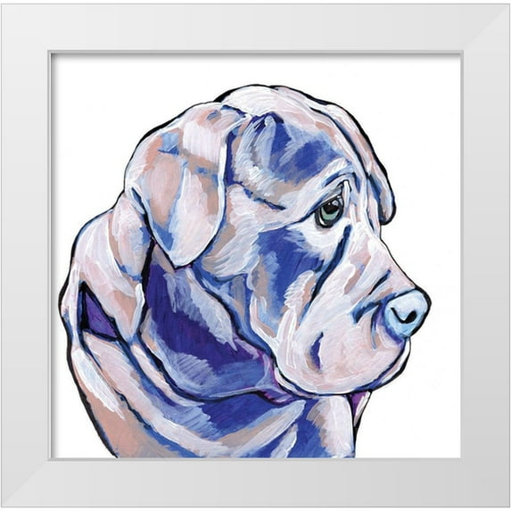 Seay, Anne 20x20 White Modern Wood Framed Museum Art Print Titled - Terrier