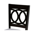 thumbnail image 6 of Baxton Studio Louisa Modern Grey Fabric and Dark Brown Finished Wood 5-Piece Dining Set, 6 of 7