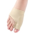 thumbnail image 5 of XIRQI 2026 New Thumb Bunions Protector 1 Pair Socks Liners Thumb Bunions Protector Ease Foot Pain Gel Corrector Big Toe Pedicure Toes Separator -Size L (Khaki), 5 of 7