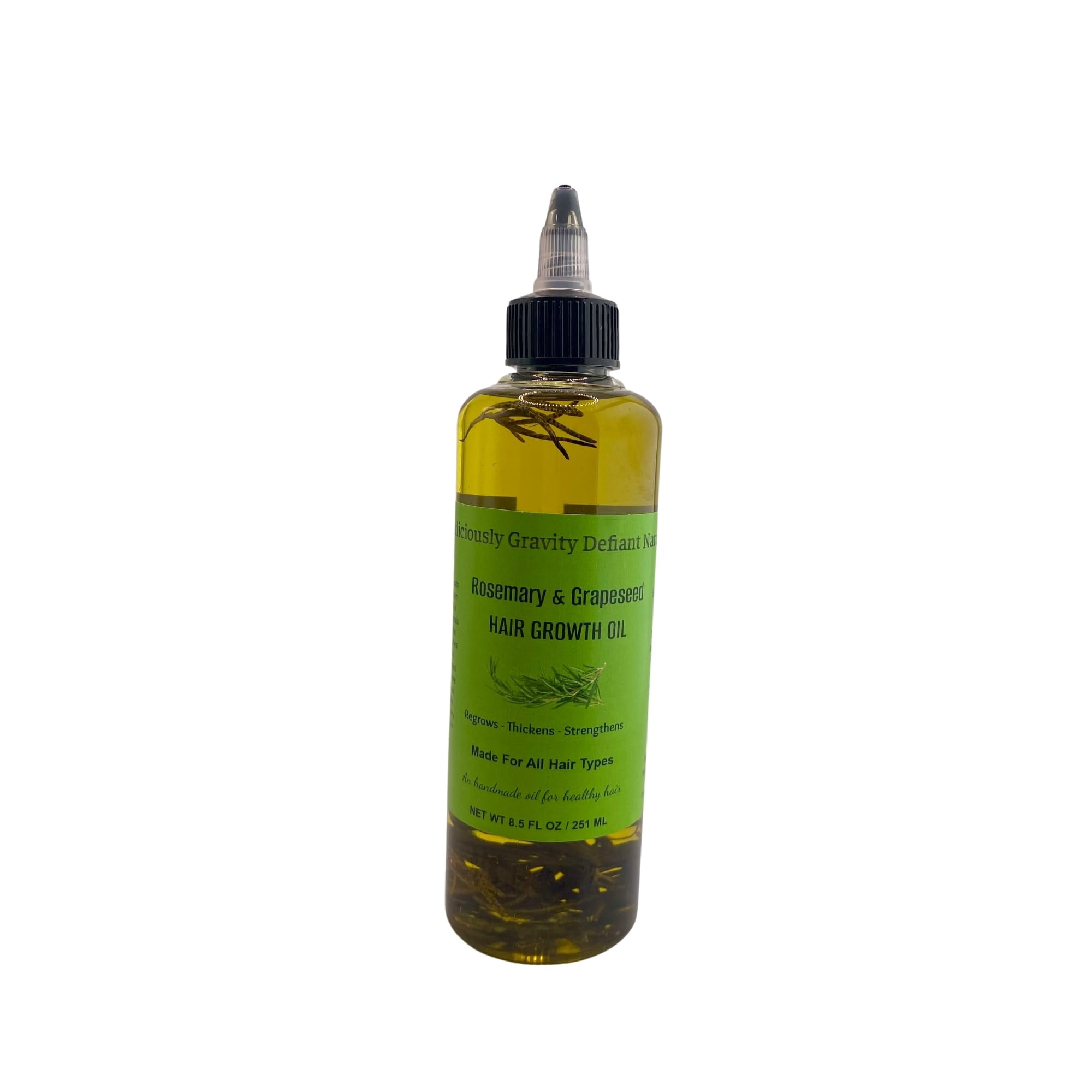 Rosemary Hair Growth Oil With & Grapeseed Oil for Healthy Hair Growth 8.5FL OZ