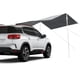 thumbnail image 4 of Toldo para coche para camping y senderismo, refugio solar, lona para tienda de campaña, toldo lateral para coche con lona plateada 210D, postes desmontables para toldo de SUV., 4 of 6