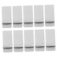 thumbnail image 6 of WASHWEPE 10Pack Silver Minimalist Money Clip for Cash and Cards Home Use, 6 of 8
