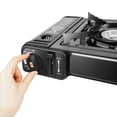 thumbnail image 6 of Black Portable Camping Stove 2 Burners Camping Stove Camping Stove with Grill Tray, 6 of 12
