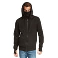 thumbnail image 2 of Men's Fleece Full-Zip Ninja Hoodie by 9 Crowns Essentials (Black, Medium), 2 of 6