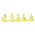 thumbnail image 1 of Yoga Statue, Small Compact Yellow Yoga Figurines  For Living Room, 1 of 8