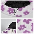 thumbnail image 3 of Winter Faux Rabbit Hair Soft Plush Bucket Hat, Lovely Fisherman Cap, Fashion Outdoor Thick Warm Sun Cap for Women - style 3;, 3 of 6