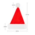 thumbnail image 3 of Santa Hat for Adults Big Santa Hat Comfort Double Liner Plush Red Velvet, Adult, 6 Pack, 3 of 9