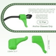 thumbnail image 2 of Uxcell Glasses Ear Grip, Eye Glasses Silicone Ear Grippers Holder Anti-Slip Grip Hooks Green, 2 of 7