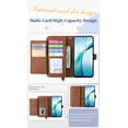 thumbnail image 3 of FOXDOCK Leather Wallet Case for Samsung Galaxy S26 Ultra – RFID Anti-theft, Shockproof, brown, 3 of 5