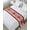 Red Black, variant on Bed Runner Scarf for Twin Size Bed, Valentine's Day Beds Scarf Throws for Foot of Bedding, Red Striped Love Heart Eucalyptus Leaves Decorative Beds Runners for Bedroom Guestroom, 71"x20"