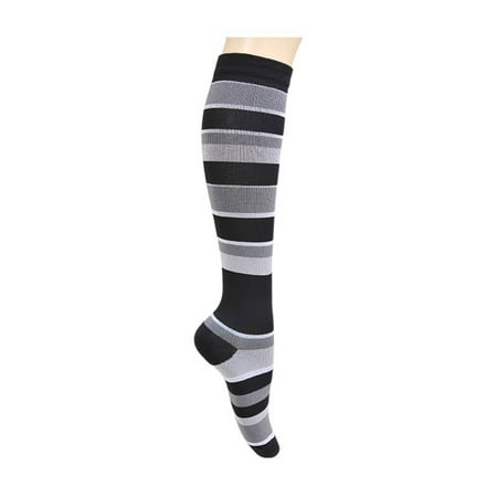 

DENGDENG Women Comfort Compression Socks Leg Warmers Knee High Striped Winter Socks for Women