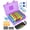 Purple, variant on Monthly Pill Organizer 2 Times a Day with Portable Hard Shell Pill Cutter 31-Day Box Plastic Opening Pick Monthly & Weekly Stickers
