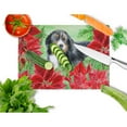 thumbnail image 2 of Bernese Mountain Dog Poinsettas Glass Cutting Board Large, 2 of 2