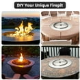 thumbnail image 3 of Stainless Steel Fire Pit Burner Pan and Ring for NG or LP, 3 of 8