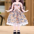 thumbnail image 3 of Conjunto de Ropa de Muñeca , Vestido de Muñeca de Princesa, Traje Hecho a Mano, Ropa de Uso Diario, Trajes para Muñeca de 30cm Pulgadas, con sombrero yotijar vestido de muñeca, 3 of 7