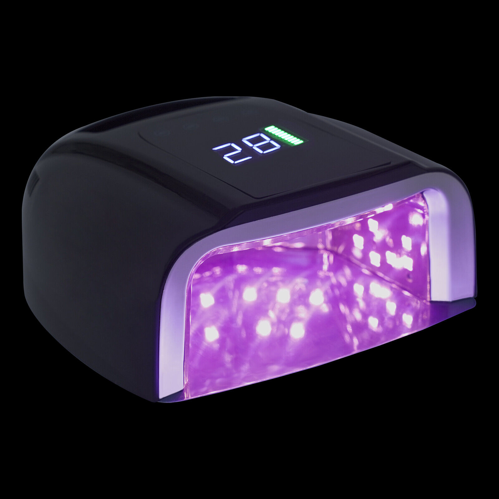 Modern UV 42pcs-LED Nail Lamp Curing Lamp Professional Nail Dryer for Salon Home Black