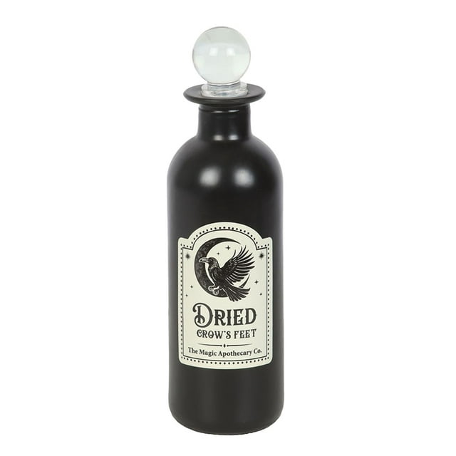 Something Different Dried Crow's Feet Glass Potion Bottle