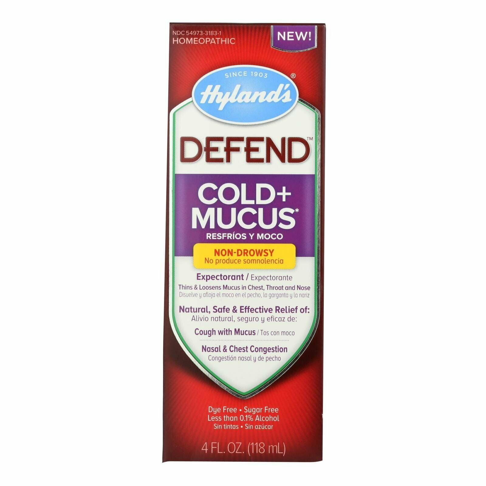 Hylands - Defend Cold + Mucus Non-Drowsy - 4 oz