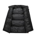 thumbnail image 4 of Timoontee Men Puffer Vest Casual Comfy Workwear Waistcoats Warm Thickened Vest Sleeveless Stand Collar Vest Solid Zip Up Jacket Vest Winter Padded Gilet Outerwear Black XXXXL, 4 of 7