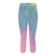 thumbnail image 7 of Bovemsi Yoga Pants For Women Tie Dyed Printed Leggings High Waist Cut Lightweight And Comfortable Solid Soft Sleepwear Capri Legging,S, 7 of 7
