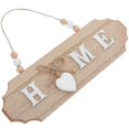 thumbnail image 2 of Wooden Home Word Door Sign Rustic Style Hanging Plaque For Front Door Farmhouse Style Wall Hanging Decoration Wooden Plaque, 2 of 3