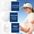 thumbnail image 4 of TAGVO 2 Pack Wide Brim Visor Hat for Women, Quick Dry Flexfit Sun Hat Wicking Beach Sunhat Adjustable Sports Caps UPF50+ Protection for Outdoors, 4 of 9