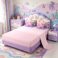 thumbnail image 3 of Manfei Ocean Axolotl 7 Pieces Full Size Bedding Sets,Sealife Salamander Full Size Bed in a Bag,Pink Reversible, 3 of 7