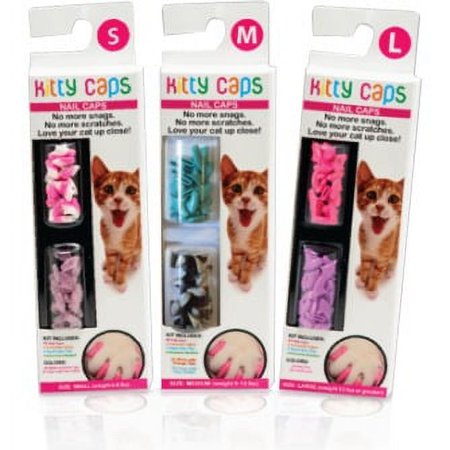 UPC: 0742797729114 | Kitty Caps Nail Caps: Assorted Colors 2  Extra Small  40 ct