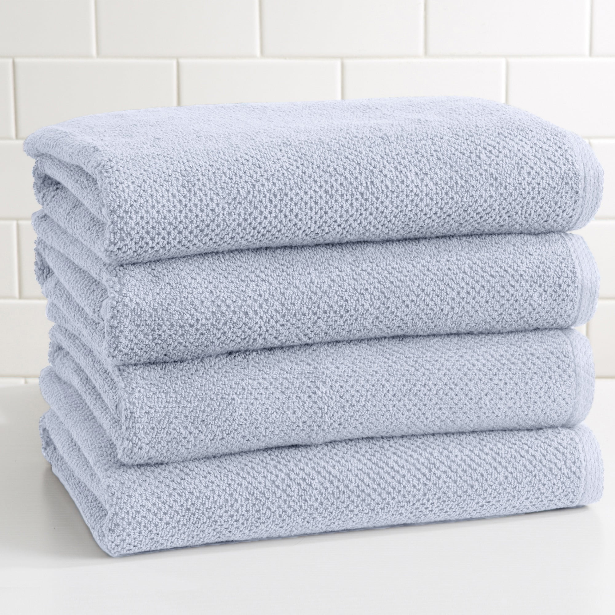 COTTON CRAFT Ultra Soft 6 Pack Hand Towels 16x28 White Weighs 6 Ounces Each  - 100% Pure Ringspun Cotton - Luxurious Rayon Trim - Ideal for Everyday
