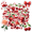 1A-35pcs, variant on 35pcs-50pcs Red Stationery Stickers Cherry Kids Stickers Toy Fruit Teacher Reward Stickers for Laptops Suitcase Phone