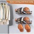 thumbnail image 5 of Metal Hat Racks for Baseball Caps Wall Organizer, 2 Packs, Black, 5 of 5