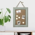 thumbnail image 7 of SOFE Cute Linen Small Bulletin Board, 15.7" × 12" Decorative Cork Boards for Walls with Blue Frame, 7 of 7